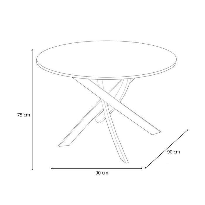 Mesa redonda industrial BLAKE