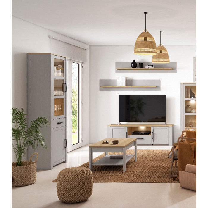 Vitrina alta 1 puerta ODIN