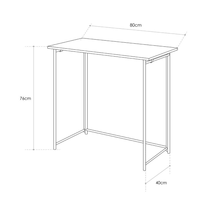 Mesa escritorio plegable LEIRE - Mesa de trabajo Mesa escritorio plegable LEIRE - Mesa de trabajo