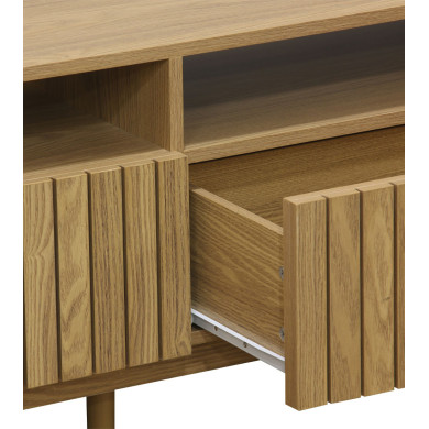 Mueble TV panelado de fresno KAEDE Mueble TV panelado de fresno KAEDE