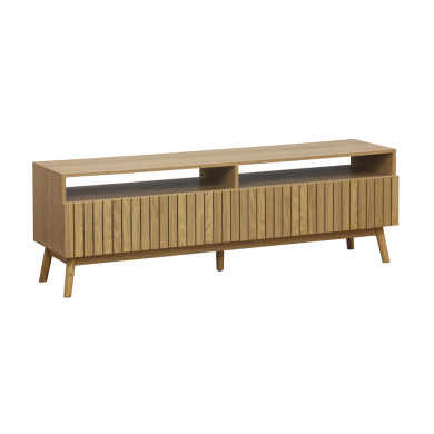 Mueble TV panelado de fresno KAEDE Mueble TV panelado de fresno KAEDE
