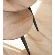 Set 2 mesitas auxiliares redondas DANDI