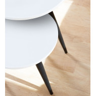 Set 2 mesitas auxiliares redondas DANDI