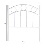 Cabecero cama juvenil en hierro fundido YORKER