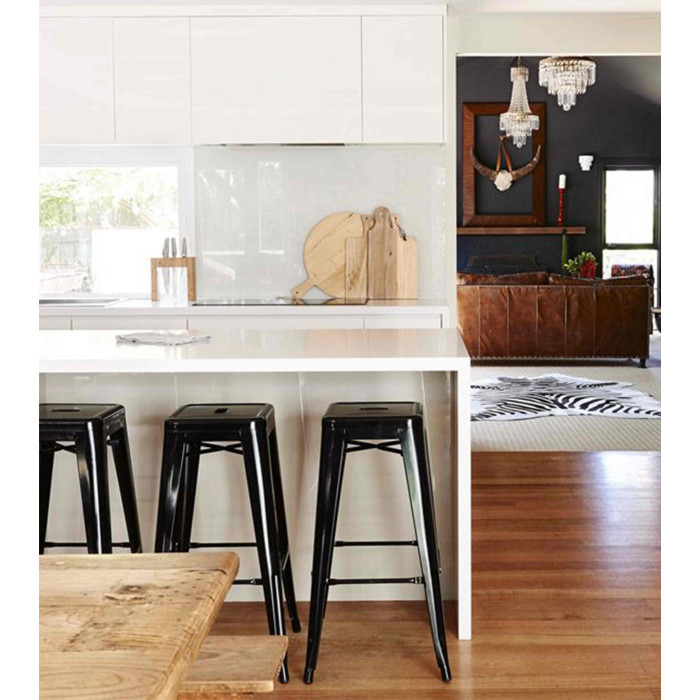 Taburetes metálicos industrial pack de 4 unidades