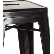 Taburetes metálicos industrial pack de 4 unidades