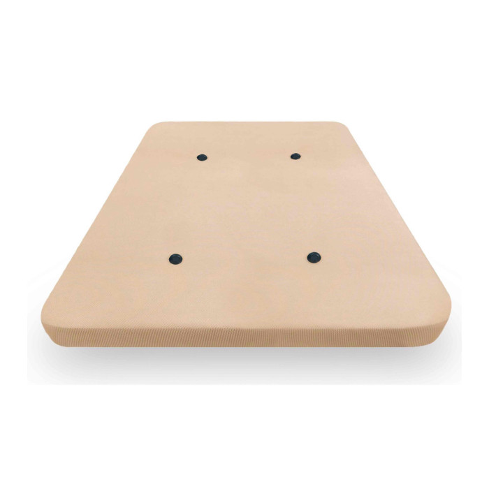 Base tapizada MALLA 3D traspirable y ultrarresistente en tejido beige para cama individual o de matrimonio. Base tapizada MALLA 3D traspirable y ultrarresistente en tejido beige para cama individual o de matrimonio.