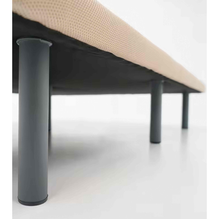 Base tapizada MALLA 3D traspirable y ultrarresistente en tejido beige para cama individual o de matrimonio. Base tapizada MALLA 3D traspirable y ultrarresistente en tejido beige para cama individual o de matrimonio.