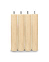 Pack 4 patas de somier forma cilíndrica en madera Pack 4 patas de somier forma cilíndrica en madera