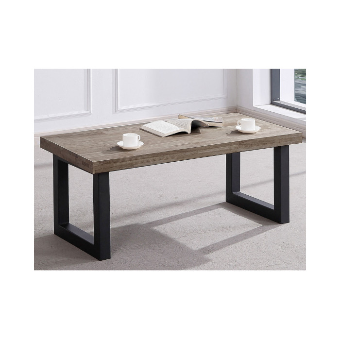 Mesa de centro elevable DAREK, madera industrial