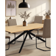 Mesa de Comedor Fraga en Roble Natural.