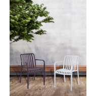Silla Serena pack de 4 sillas con brazos de polipropileno