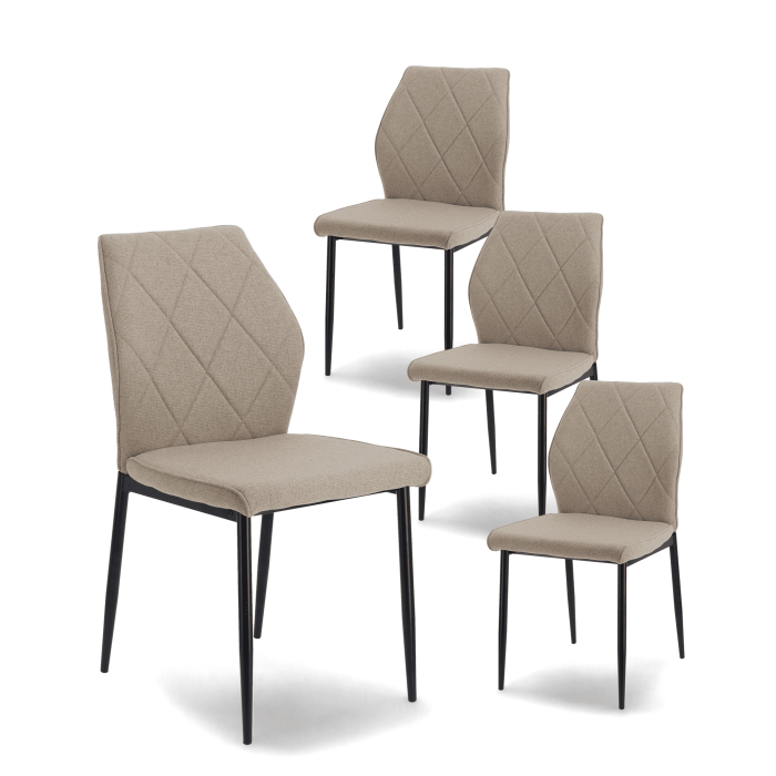 Pack de 4 Sillas de Comedor Patrice - Elegancia y Comodidad