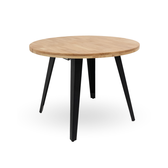 Mesa comedor redonda extensible industrial BERGI