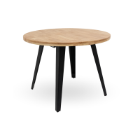 Mesa comedor redonda extensible industrial BERGI