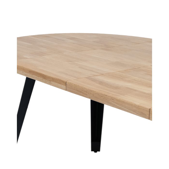 Mesa comedor redonda extensible industrial BERGI