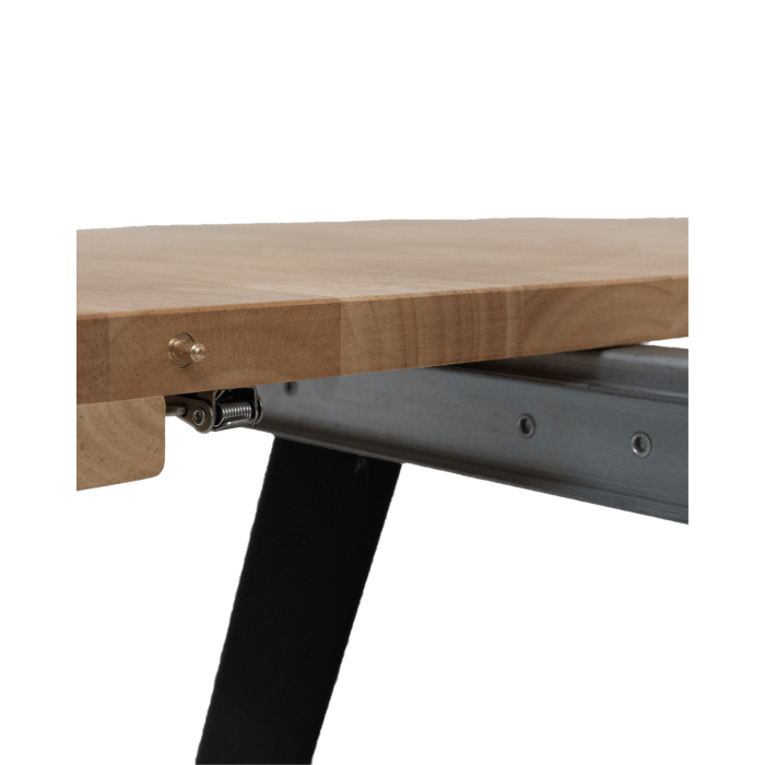 Mesa comedor redonda extensible industrial BERGI