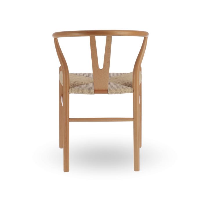 Pack de 2 Sillas Otti de Madera Natural con Asiento Trenzado - Estilo Nórdico