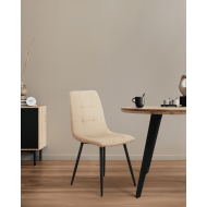 Pack de 4 sillas de comedor de terciopelo ASTRID