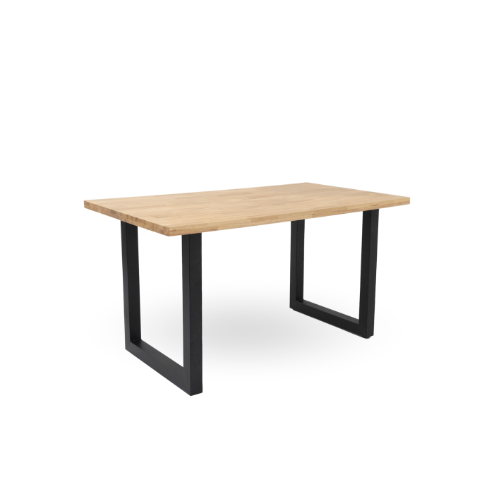 Mesa de comedor patas en U en Roble Macizo