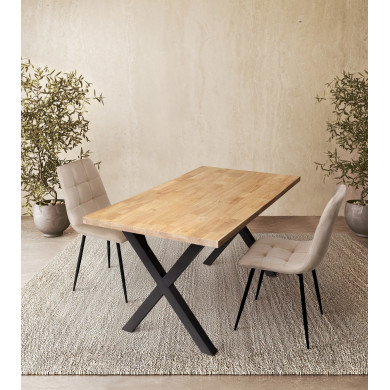 Mesa de comedor Bilbao - patas en X 4 – 6 comensales