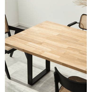 Mesa de comedor extensible de roble Versus Mesa de comedor extensible de roble Versus