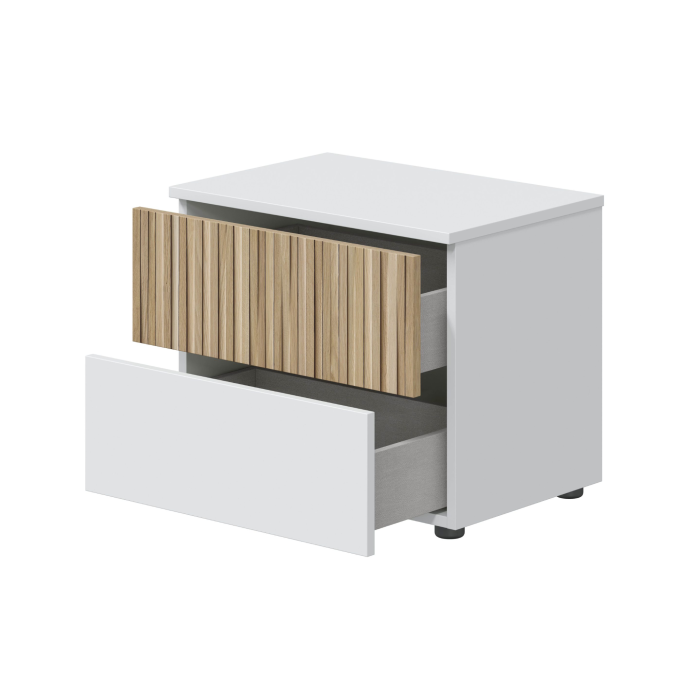 Mesita de Noche Edith - Compacta, elegante y funcional