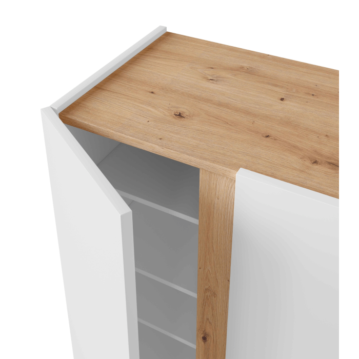 Zapatero Ébano 2 puertas 6 baldas - Organización y estilo para tu hogar