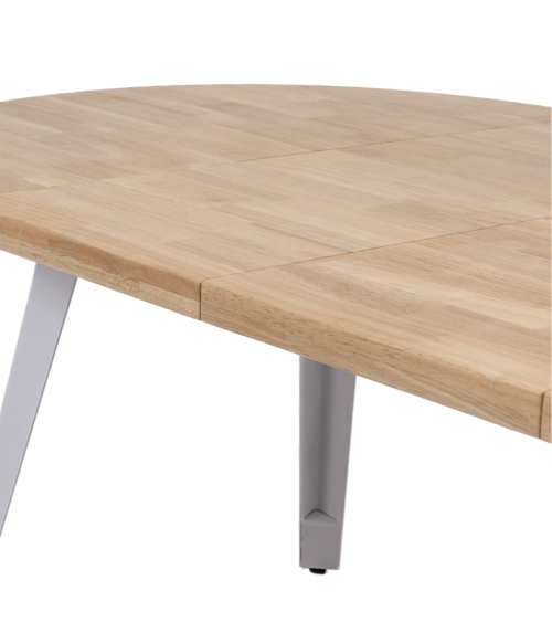 Mesa comedor redonda extensible industrial BERGI