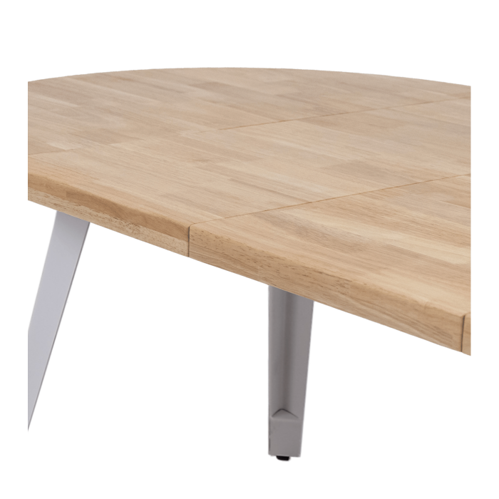 Mesa comedor redonda extensible industrial BERGI