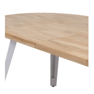 Mesa comedor redonda extensible industrial BERGI