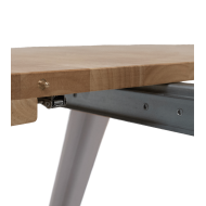 Mesa comedor redonda extensible industrial BERGI