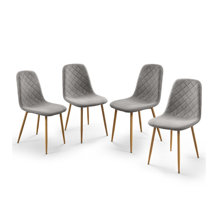 Pack de 4 Sillas de Comedor Suiz - Diseño Moderno y Elegante