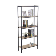 Estantería Basic – Diseño moderno con estructura metálica y madera de roble