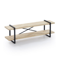 Mueble TV Chic – Diseño moderno con madera de roble y estructura metálica