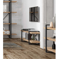 Mueble TV Chic – Diseño moderno con madera de roble y estructura metálica