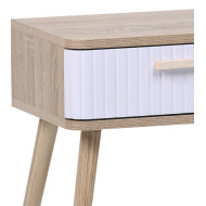 Mesita de noche Talía – Diseño nórdico con cajón decorativo