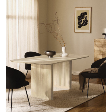 Mesa de comedor extensible Petra – Diseño elegante y adaptable Mesa de comedor extensible Petra – Diseño elegante y adaptable