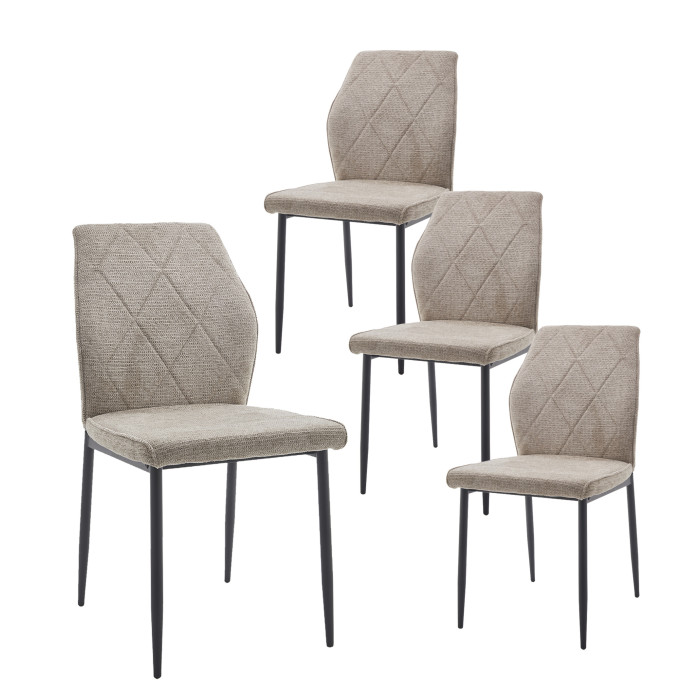 Pack de 4 Sillas de Comedor Patrice - Elegancia y Comodidad