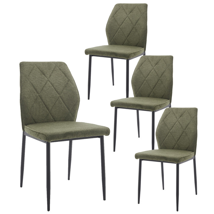 Pack de 4 Sillas de Comedor Patrice - Elegancia y Comodidad