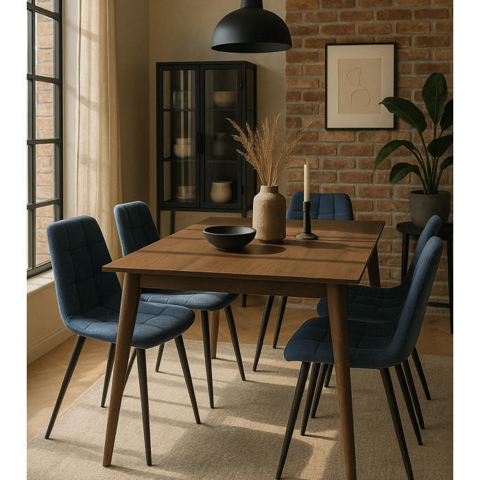 Pack de 4 sillas de comedor de terciopelo ASTRID