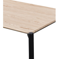 Mesa de centro Nantolin – Estilo industrial en negro y roble