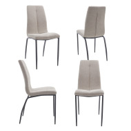 Pack 4 sillas tapizadas INGRID