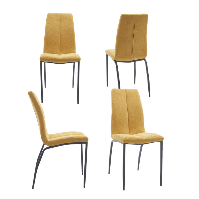 Pack 4 sillas tapizadas INGRID