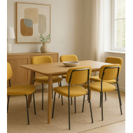 Pack 4 sillas Tull – Apilables, tapizadas y modernas