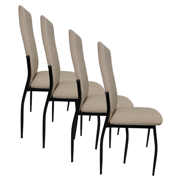Pack 4 sillas tapizadas TASYA