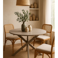 Mesa redonda BLAKE – Estilo industrial para comedor o cocina Mesa redonda BLAKE – Estilo industrial para comedor o cocina