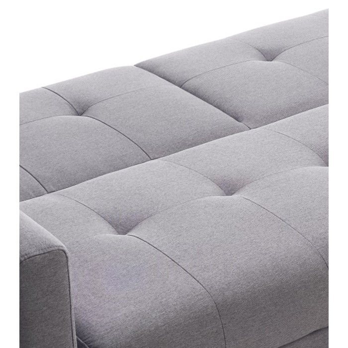 Sofá Abu – Chaiselongue cama con módulo reversible en gris