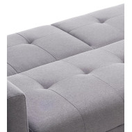 Sofá Abu – Chaiselongue cama con módulo reversible en gris