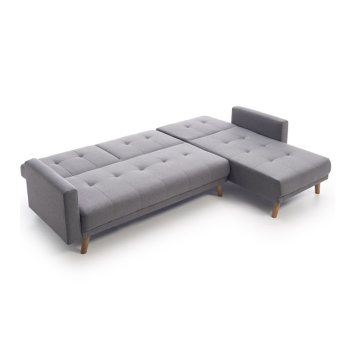 Sofá Abu – Chaiselongue cama con módulo reversible en gris